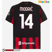 Moške Nogometnih dresov AC Milan Luka Modric #14 Domači 2025-26 Kratki rokavi